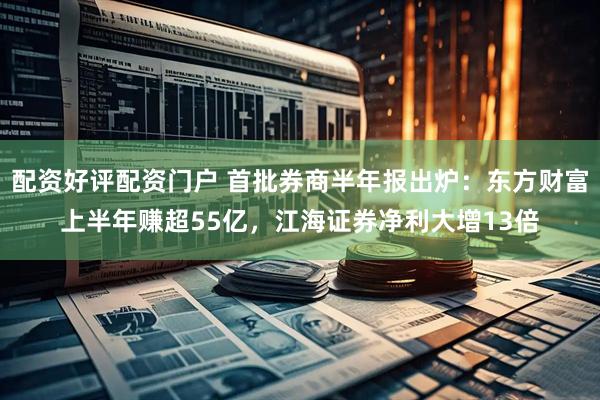 配资好评配资门户 首批券商半年报出炉：东方财富上半年赚超55亿，江海证券净利大增13倍